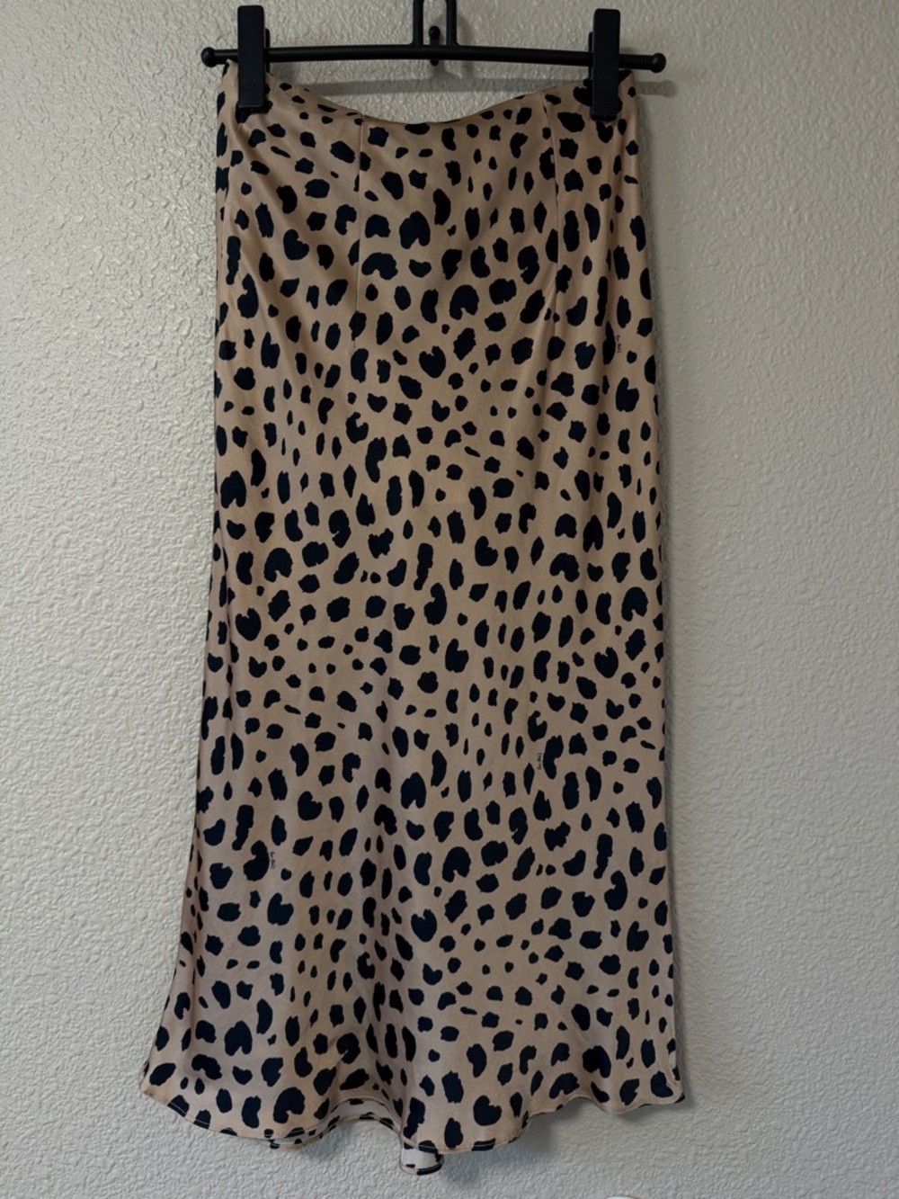 NWT realisation par The Naomi Skirt Wild Things Leopard Print Silk Slip Skirt S - Picture 9 of 9